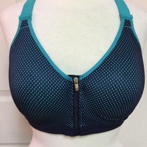 Victoria’s Secret VSX Sport Bra Navy and Green 36D